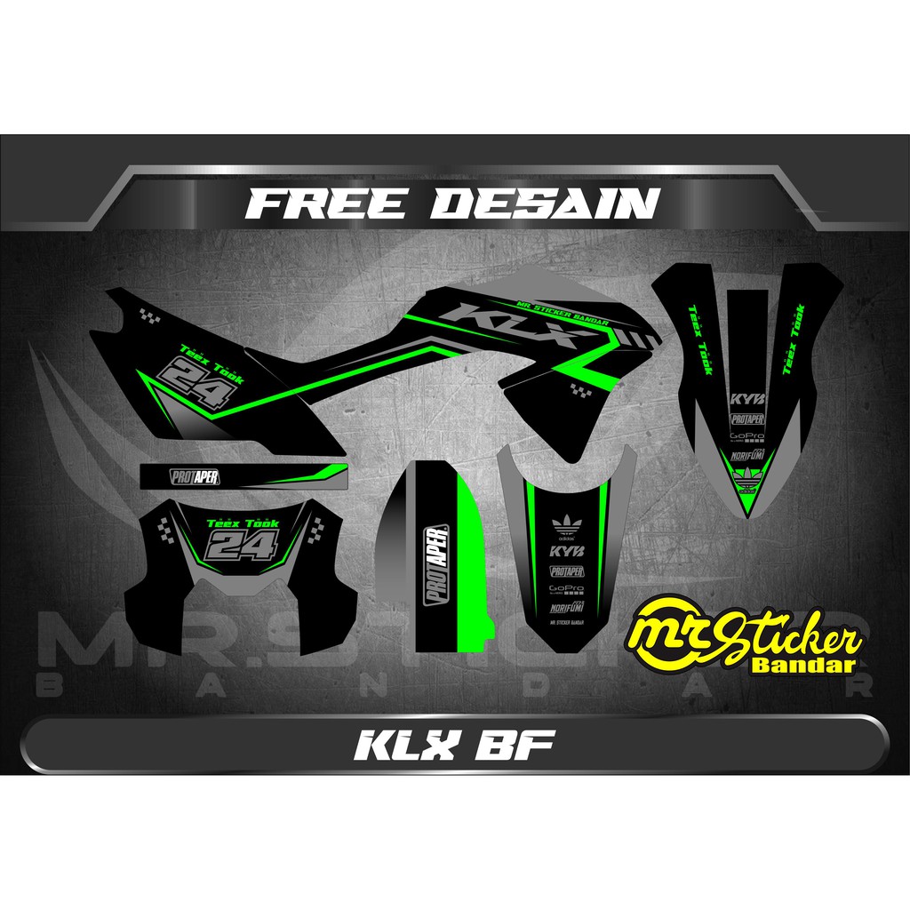 Decal klx bf grafis custom