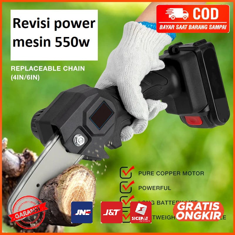 Gergaji Mesin Cordless Chainsaw 1200W D260489