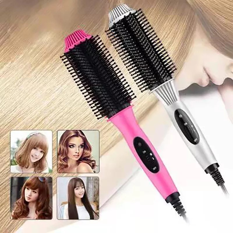 Nova Catok Sisir Pelurus Rambut - Catokan Rambut 2 in 1 Blow Mini