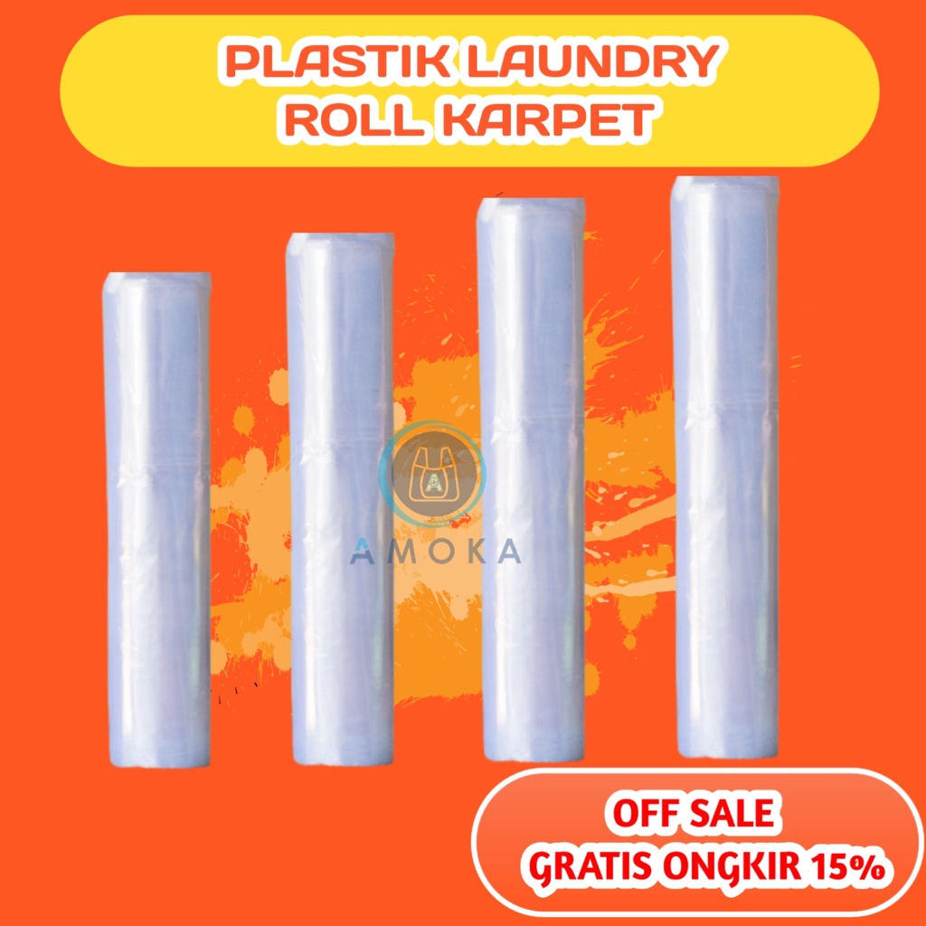 Plastik Roll Laundry Karpet/plastik roll pembungkus laundry
