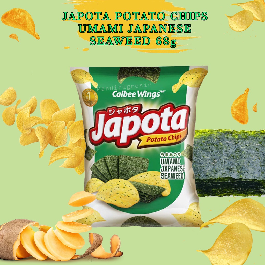 

JAPOTA POTATO * CHIPS UMAMI * JAPANESE SEAWEED * 68g