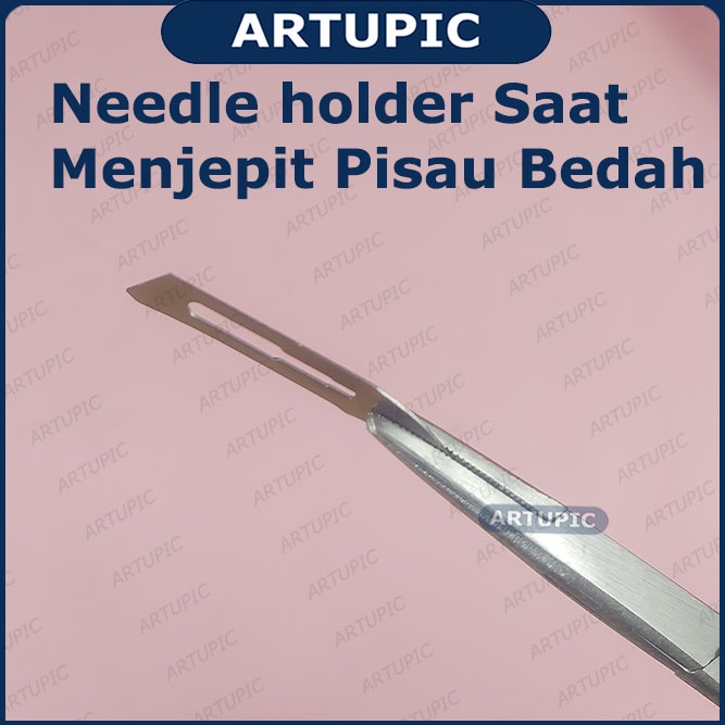 Needle Holder Napdpuder Naldfuder 14 cm Nald Voeder Mayo Hegar Gunting Penjepit Pisau Jarum Jahit 14cm