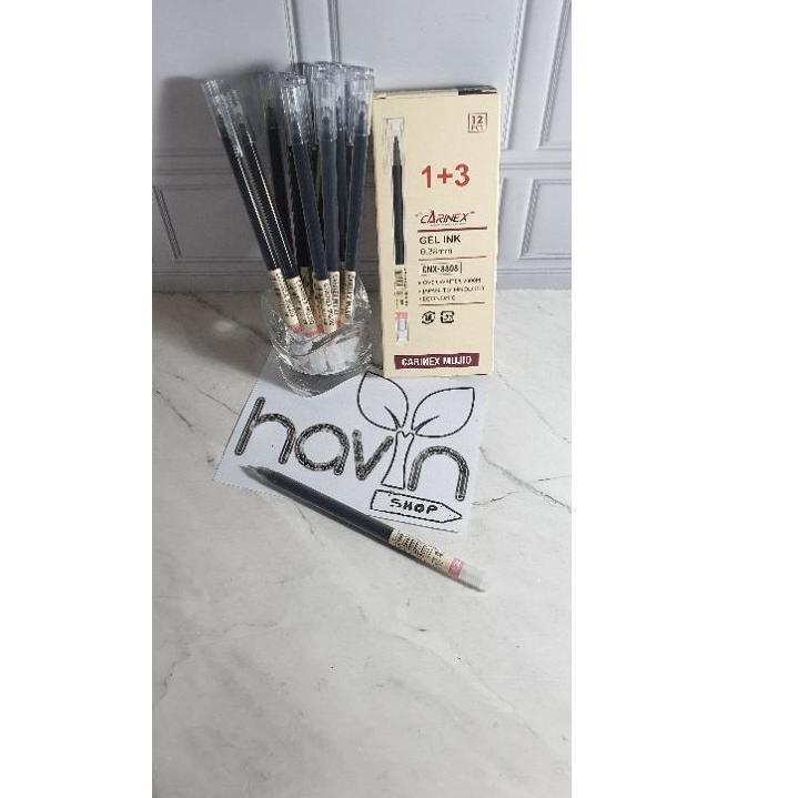 

Laris Kqe (12pc) pen gel bagus tinta Japan/pen gel hitam/pena gel/gel pen carinex/MUJI O I9 KQ PN8