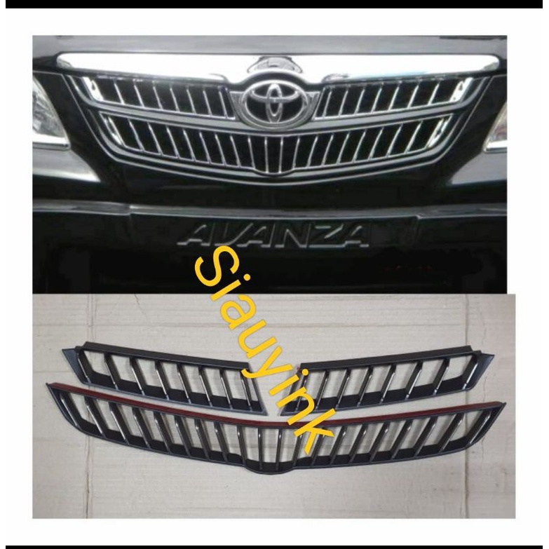 List grill depan Avanza Xenia Lama 2005 - 2011 Model Camry Hitam