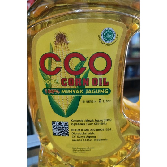 CCO China Corn Oil/Minyak Jagung 2  liter