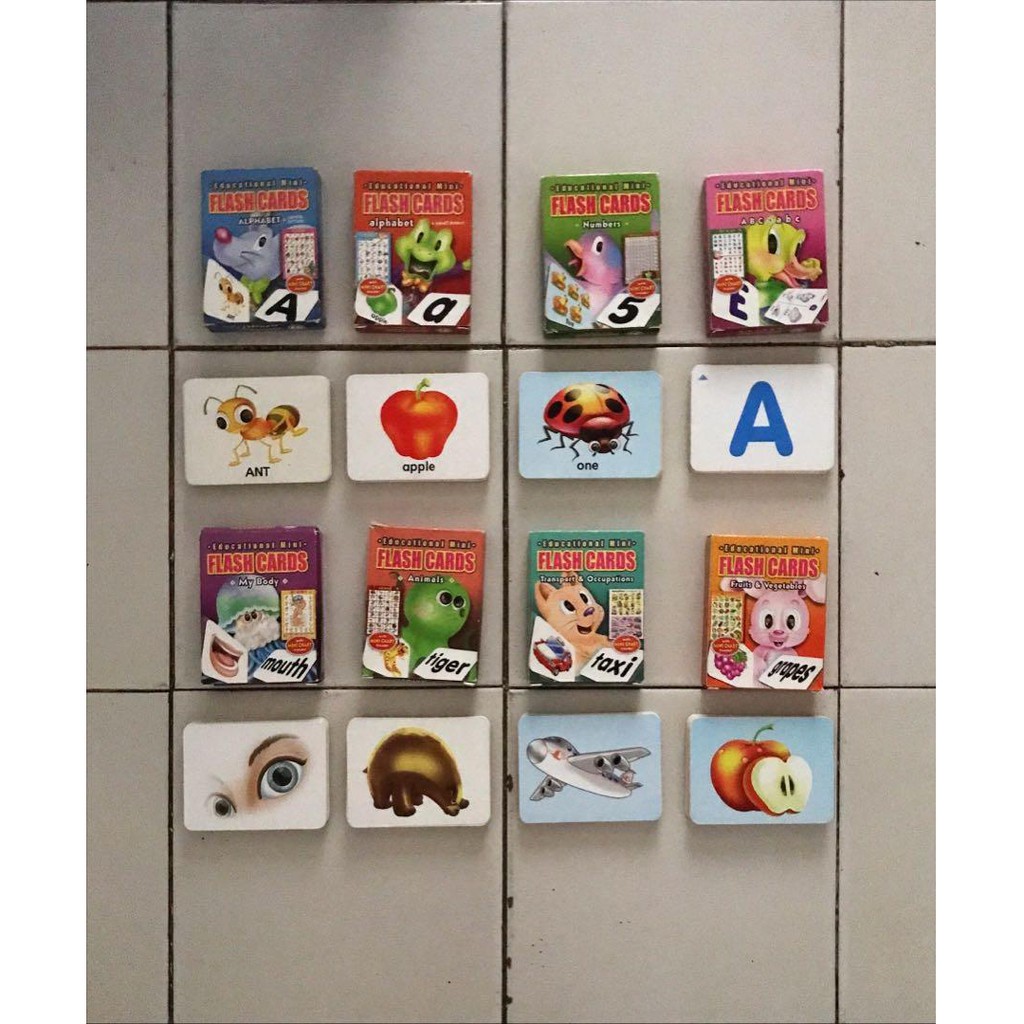 Jual Preloved Educational Mini Flash Cards 8 Series HANYA FLASH CARDS ...