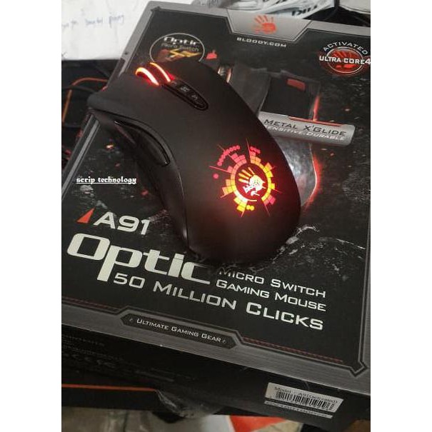 Pengiriman Cepat mouse gaming Mouse Gaming Bloody A91 STOK TERBATAS