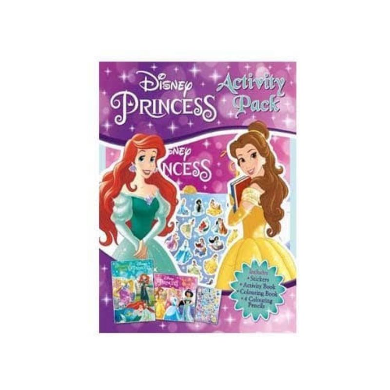 Disney Princess Activity Pack Buku aktivitas anak sticker drawing colouring activity book