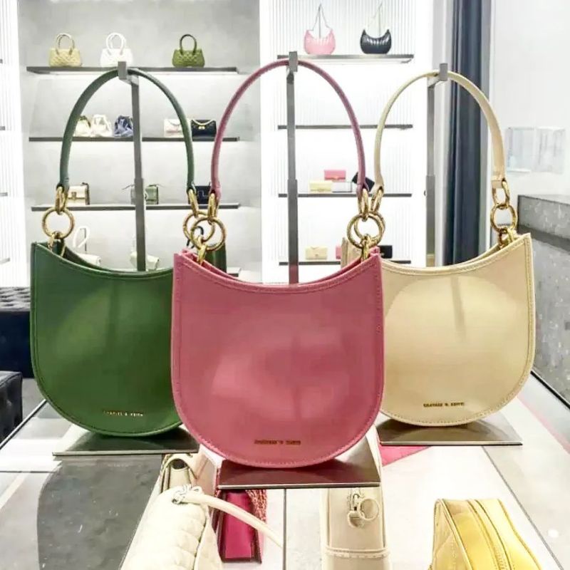 7.7 SALE | CK Ring Detail Hobo Bag / CK Ring Detail Curved Crossbody Bag