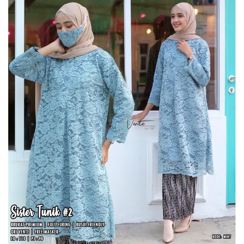 Kebaya Tunik brokat jumbo