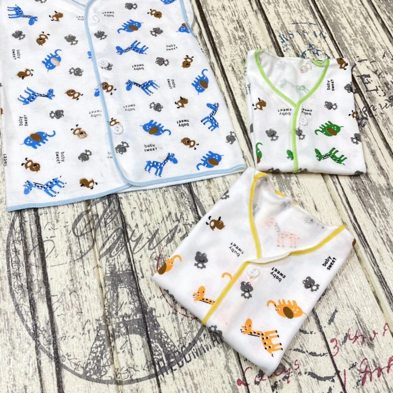 3 PCS Baju Bayi Baru Lahir Lengan Pendek  SNI DNW Baby