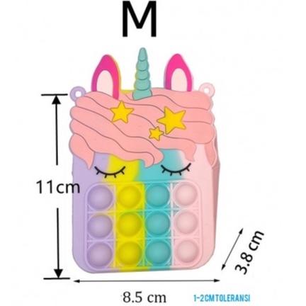 MURAH POP IT RAINBOW UNICORN TAS SELEMPANG ANAK VIRAL TIKTOK / NEW POPIT BAG MAINAN BUBBLE PENGHILAN