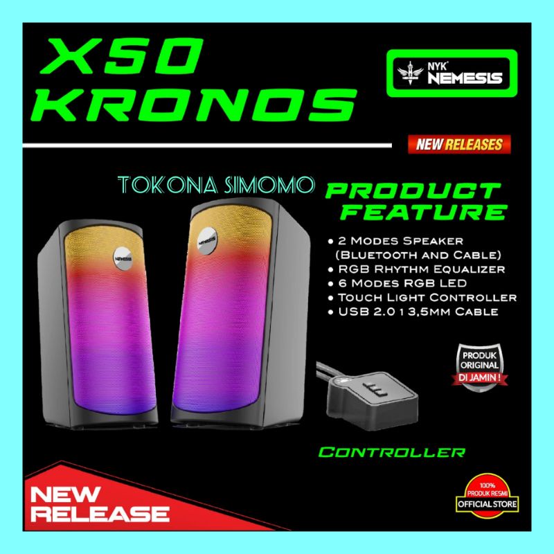 NYK NEMESIS X50 KRONOS Stereo Gaming Speaker with RGB Original