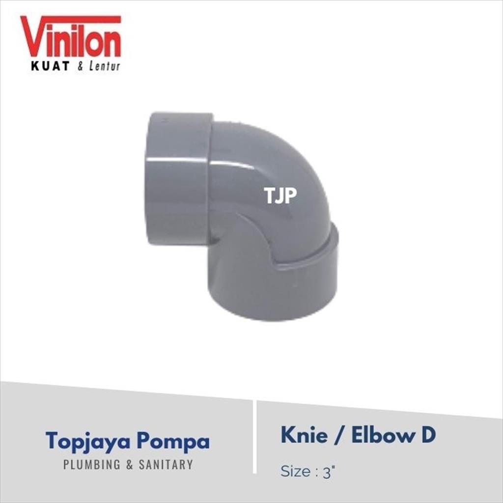 KNIE / ELBOW PVC D VINILON 3&quot; PVC