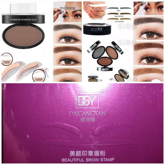 [COD] DGY Daigangyan Beautiful Brow Stamp - Factory Sealed - Dark Brown Cetakan Alis Membentuk &amp; Menggambar Alis Sangat Menghemat Waktu