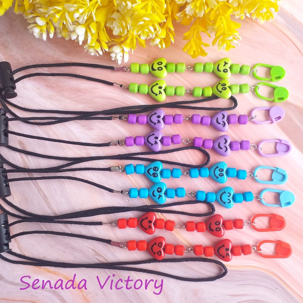 Senada Victory Kalung Masker/Strap Mask 2 in 1 Adjustable Konektor Hijab Karakter SKM09