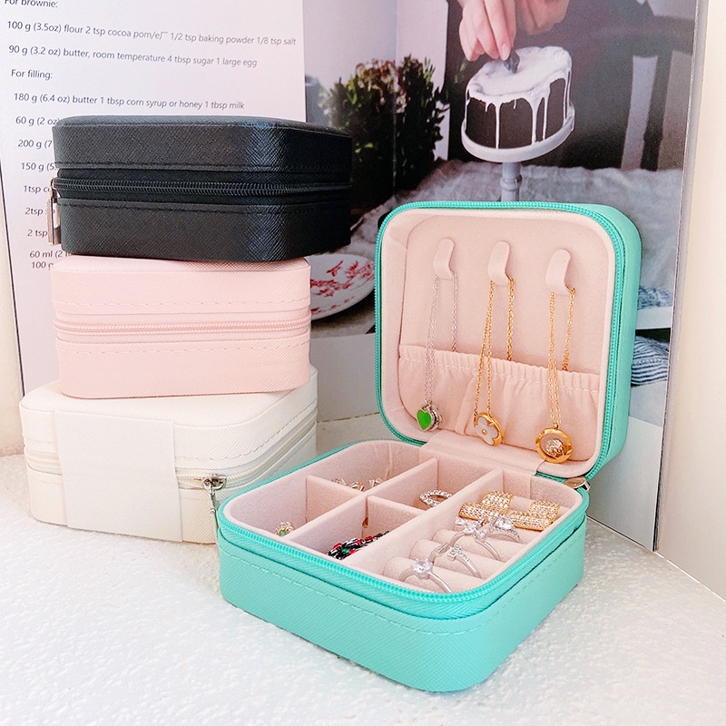 Kotak Mini Perhiasan Travel  Kotak Perhiasan Kotak Cincin Kalung Tempat  Jewelry Anting Kalung Cincin Box