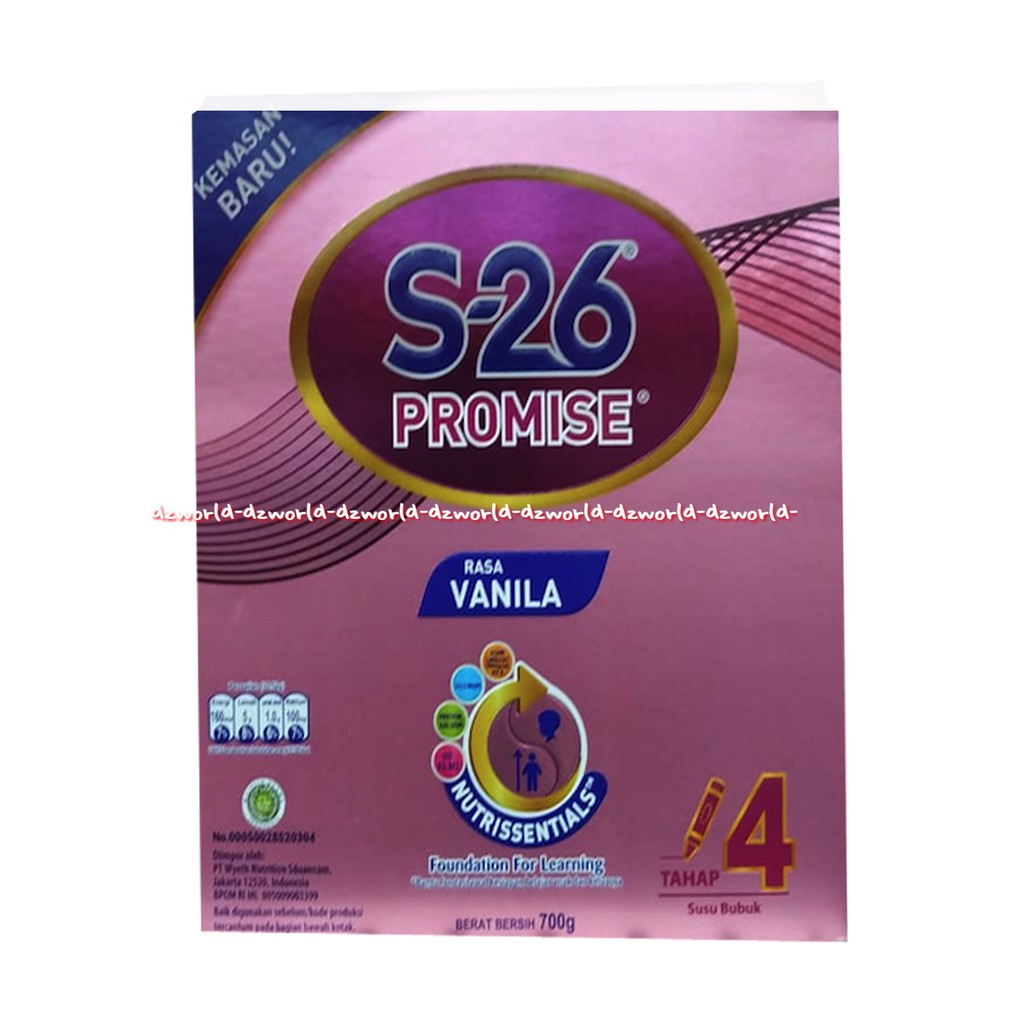 

S-26 Promise tahap 4 Susu Bubuk S26 Pink Vanilla 700gr