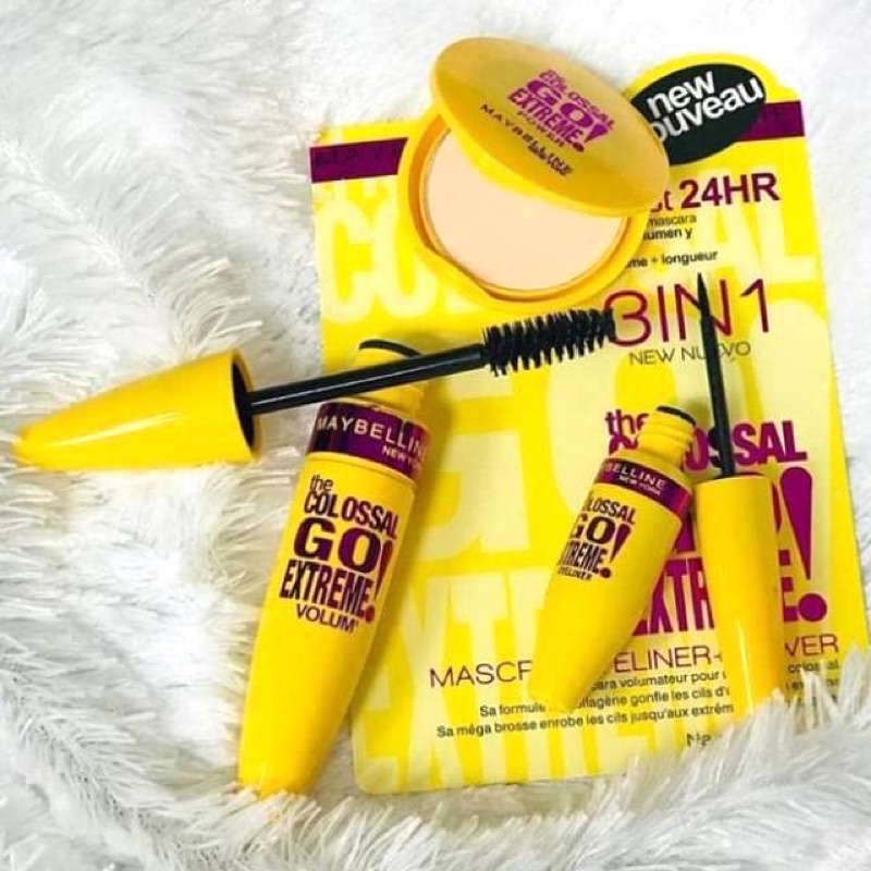 SET BEDAK MASCARA EYELINER 3in1