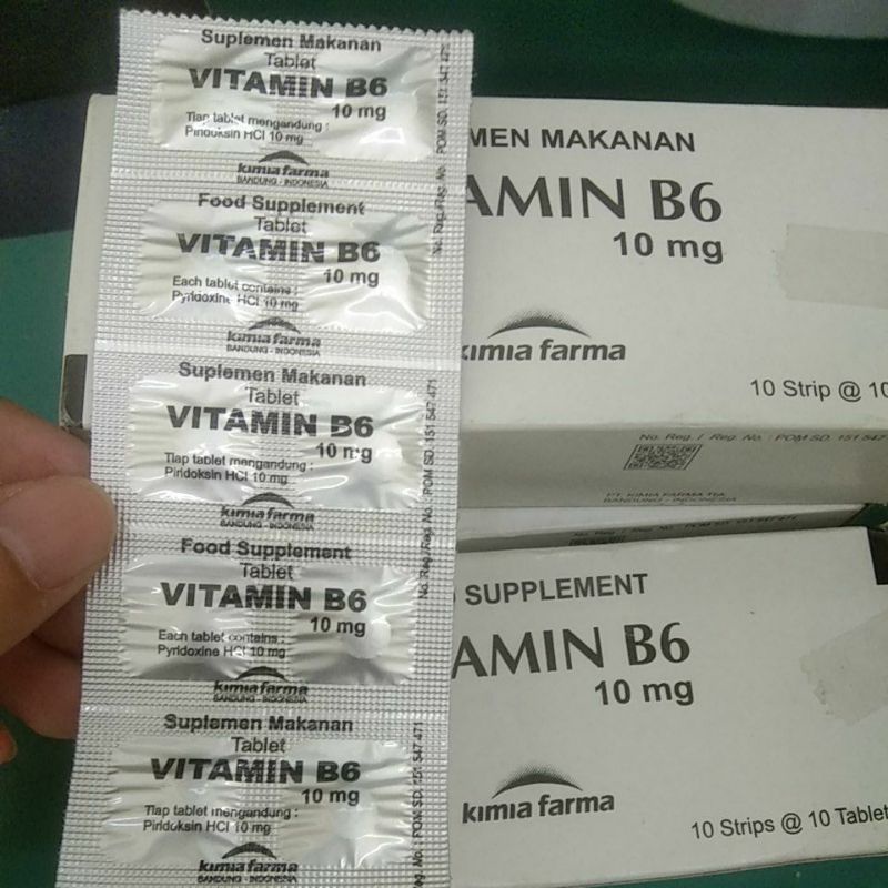 Vitamin B6 10mg kimia farma 10 Tablet