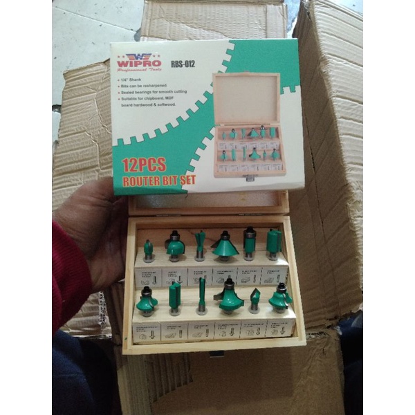 mata profil set Router bit set shank 1/4