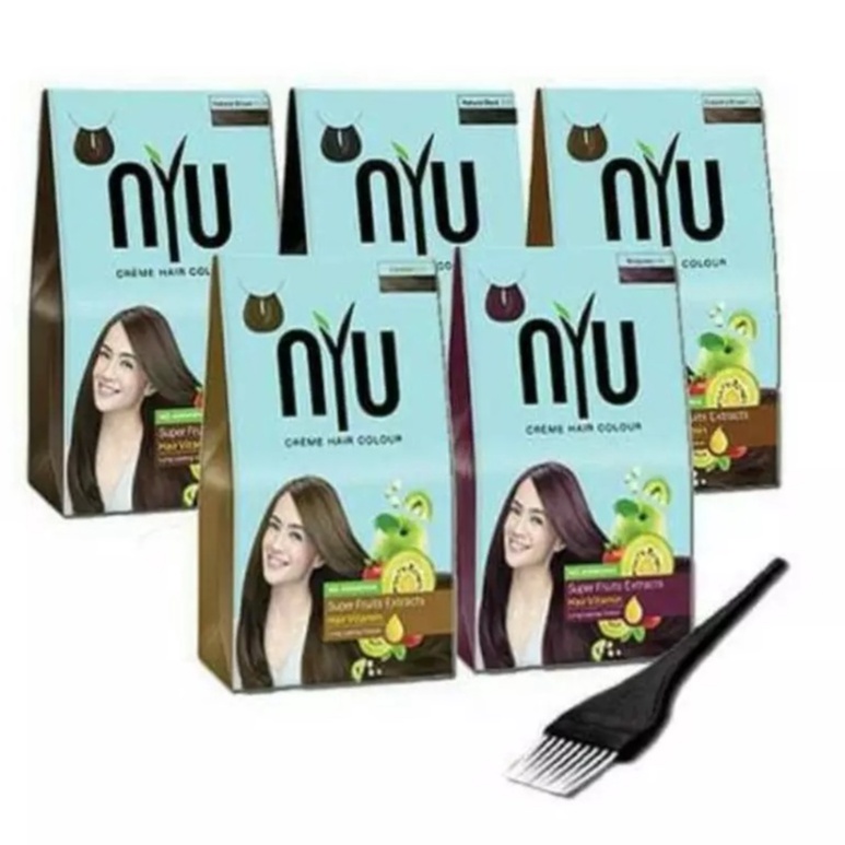 ✦SINAR✦ NYU Creme Hair Color | NYU Pewarna Rambut | Semir Rambut