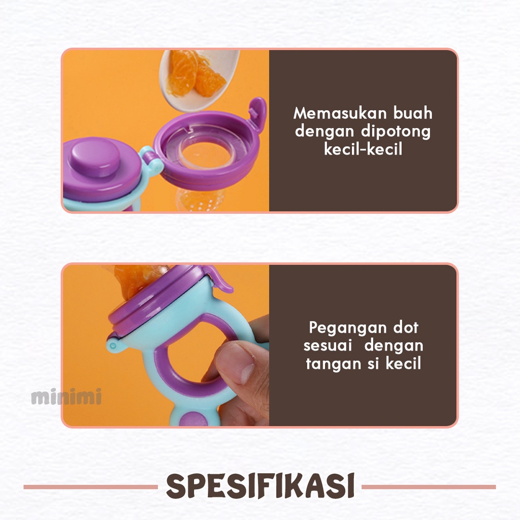 Minimi - Dot Buah Empeng Bayi MPASI Ukuran L-3