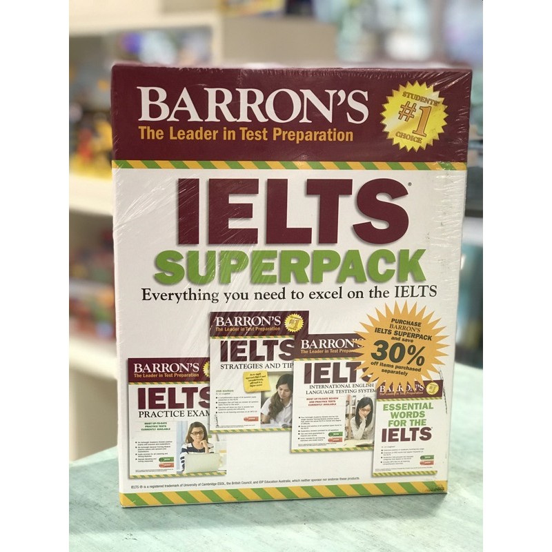 Jual Barron's IELTS SUPERPACK Indonesia|Shopee Indonesia