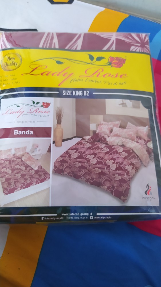 Rc Sprei Lady Rose Falt King Ukuran 180x200 Banyak Motif Dewasa