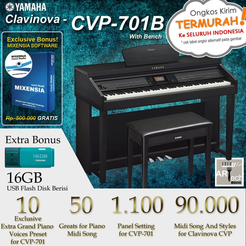 Yamaha Clavinova CVP 701 / CVP-701 / CVP701 B - Digital Piano