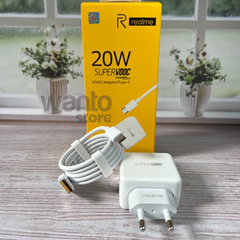 Charger Realme 20W Original 100% Fast Charging SuperVooc Micro USB dan Type C