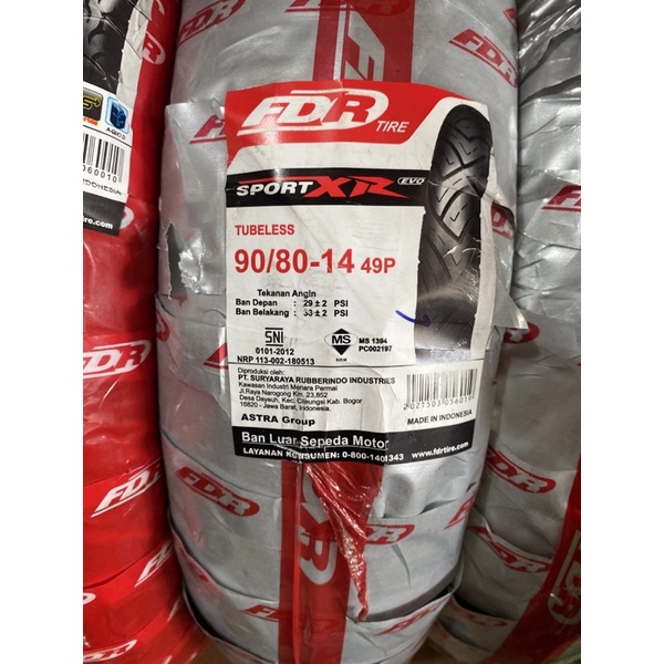 ban fdr sport xr 90/80-14