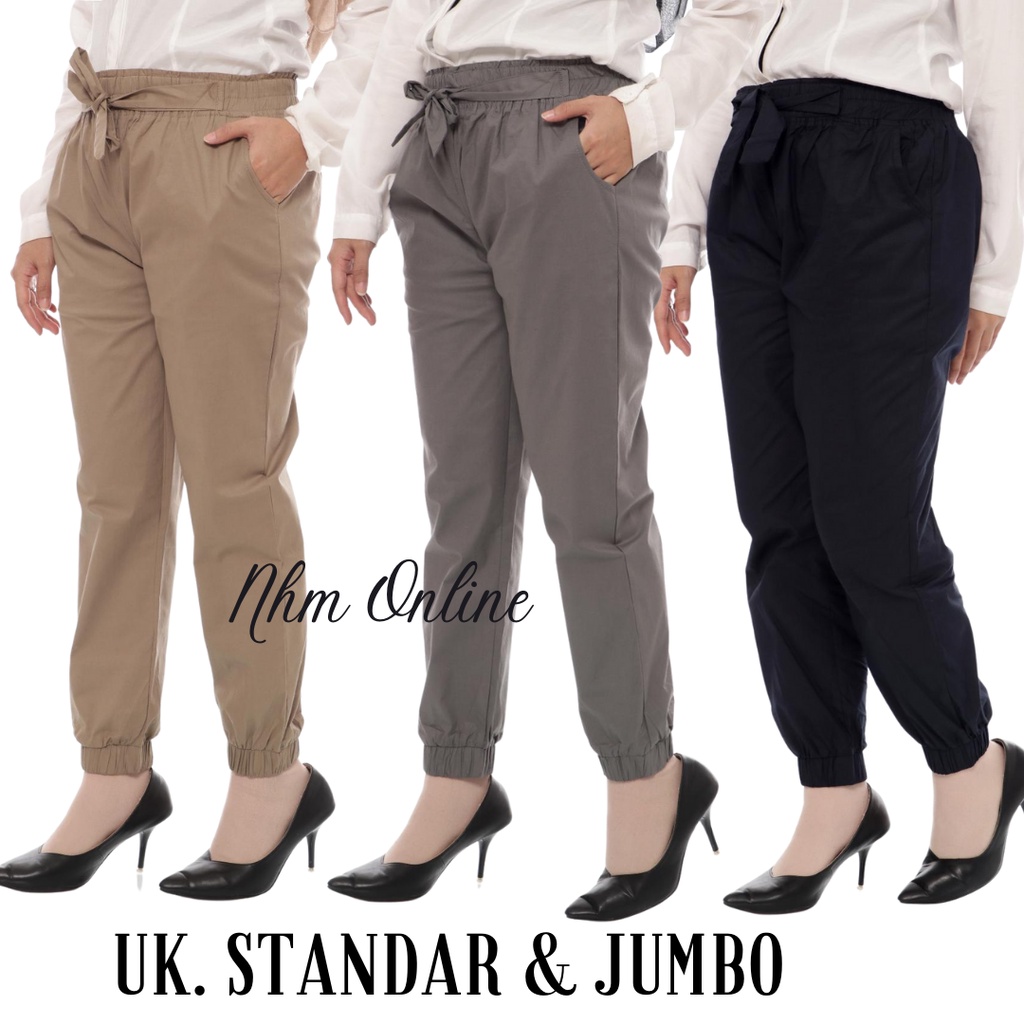 NHM Celana Panjang Joger Wanita, Joger Pants Basic