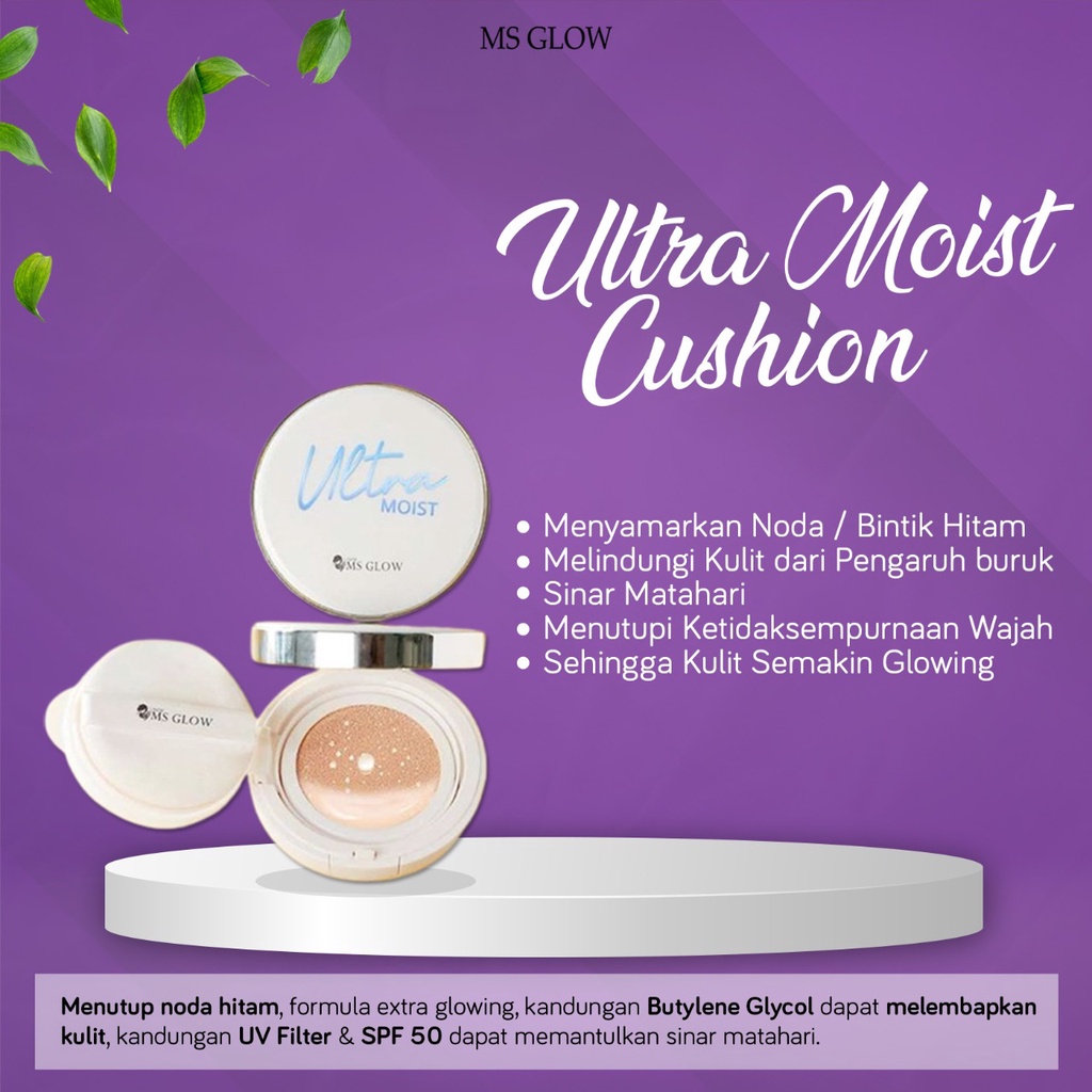 MS GLOW MOIST CUSHION NATURAL IVORY ORIGINAL 100% MS SLOW