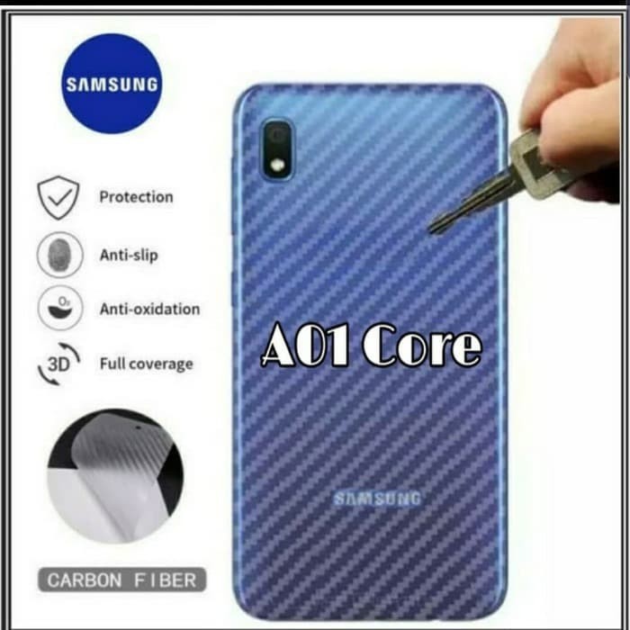 Back Skin Carbon Samsung A01 Core - Skin Carbon Samsung A01 Core - SC