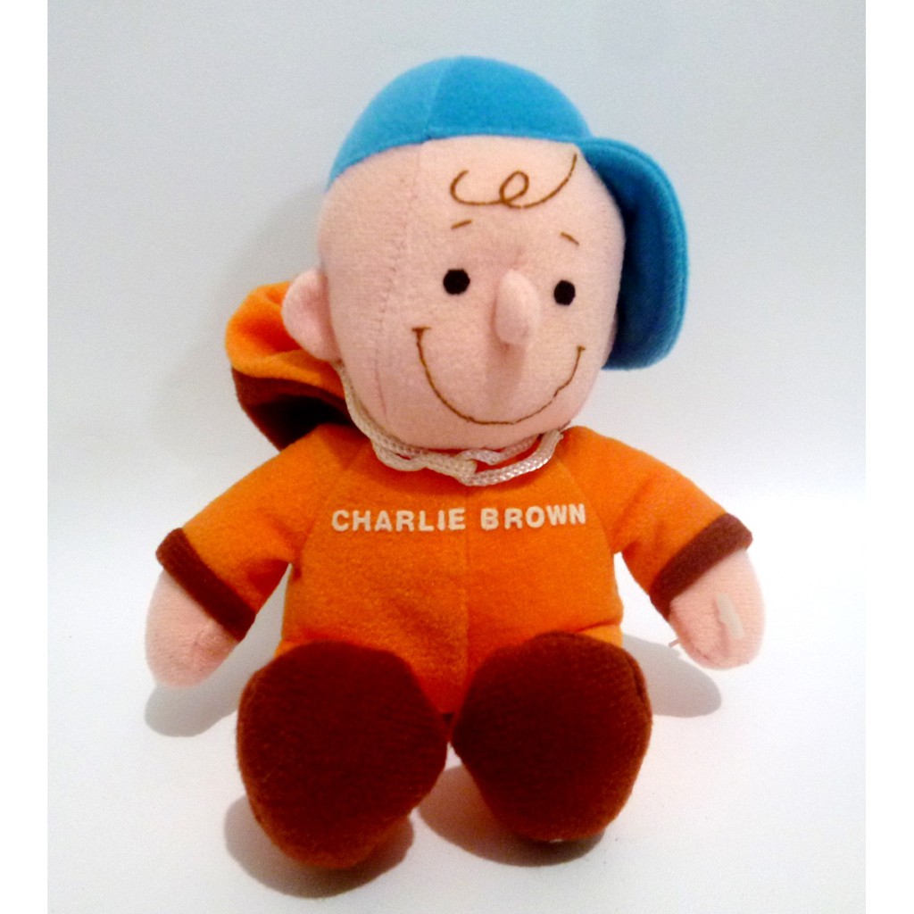 Boneka Charlie Brown Original Peanuts Snoopy Plush Charlie