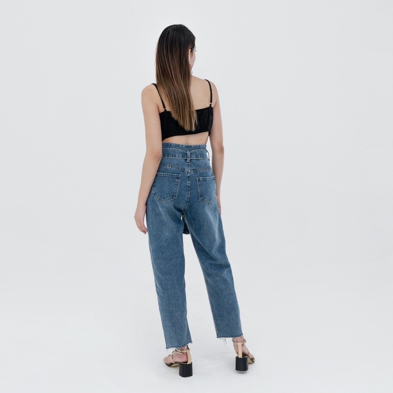 VIERLIN - Jeans 1396 - HIGH WAIST BOYFRIEND JEANS WANITA