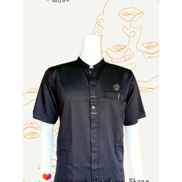 Baju Koko Tanggan Pendek Bordil Series ALDERAN Original Bisa COD