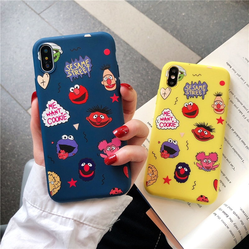 Soft Case TPU Motif Kartun Monster Lucu iPhone 12 mini 12