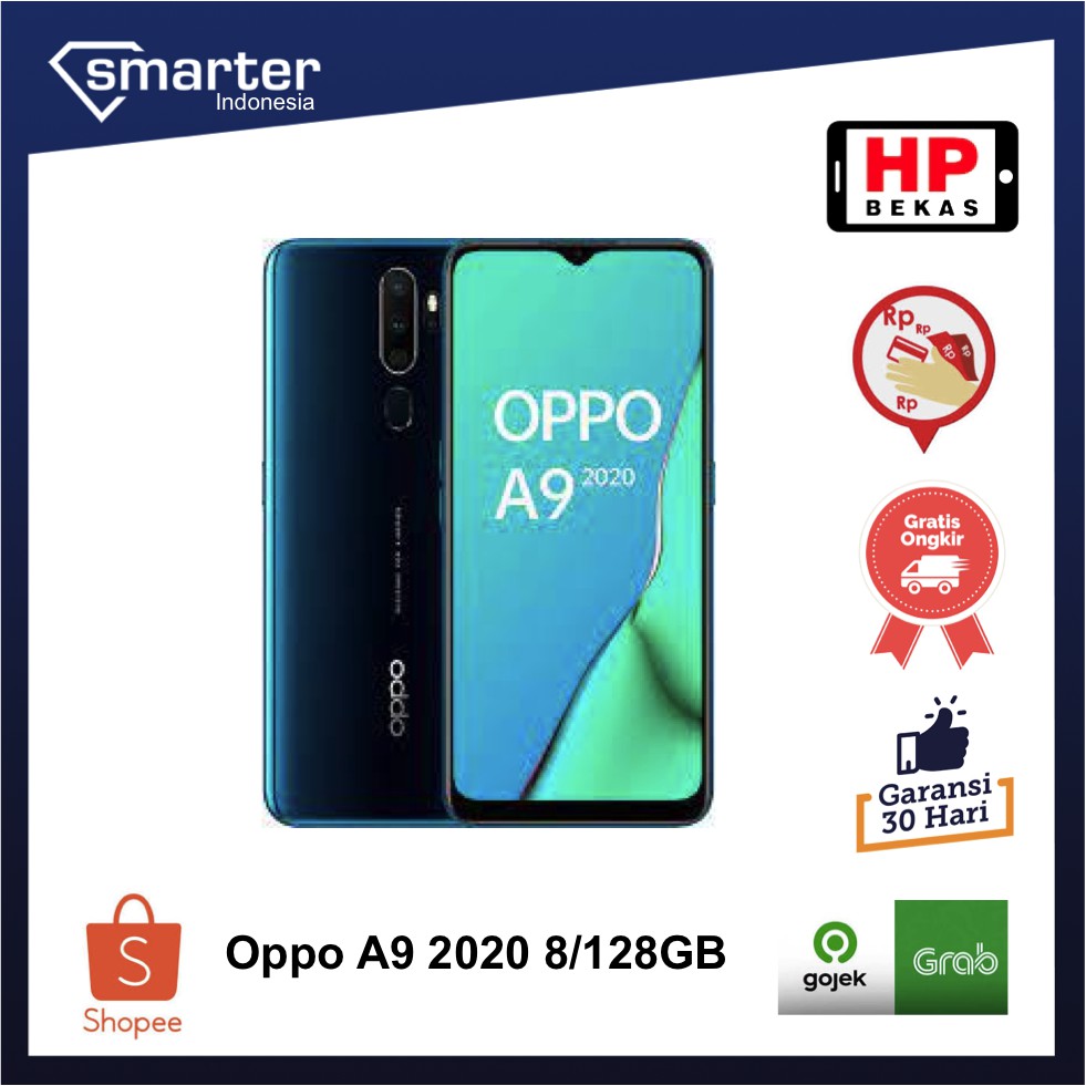 OPPO A9 2020 8/128GB Handphone second Original