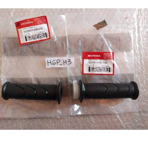 [Original] karet stang - hand grip gas set vario 125 lama beat fi  supra x 125 fi helm in original H