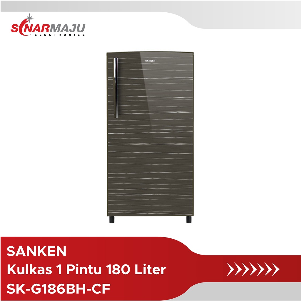Kulkas 1 Pintu Sanken 180 Liter SK-G186BH-CF
