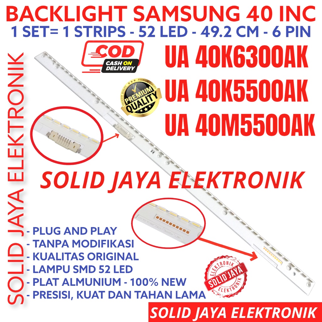 BACKLIGHT TV LED SAMSUNG 40 INC UA 40K6300 40K5500 40M5500 40K6300AK 40K5500AK 40M5500AK UA40K6300 UA40K5500 UA40M5500 AK 40K 40M LAMPU BL SMD 52K UA40K6300AK UA40K5500AK UA40M5500AK UA-40K6300AK UA-40K5500AK UA-40M5500AK STRIP STRIPS SMD 40INC 40INC 40IN