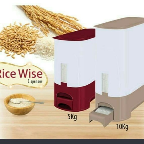 Tempat Beras Rovega 5kg / Rovega Rice Box 5kg / Tempat Kotak Beras