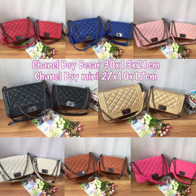 Chanel boy mini medium