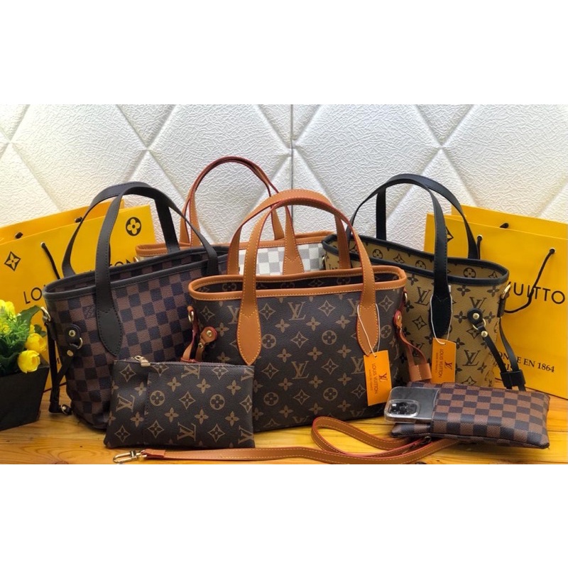 Tas LV Niverfull MINI RESLETING FREE Paperbag+serty+BILL UK 26x18cm kode 4114