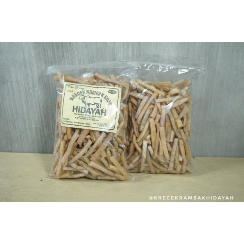 Olivoliv Snack Krecek Rambak Kulit Sapi Mentah/Kerupuk Kulit Sapi/Krecek Rambak Kulit Mentah/Krupuk