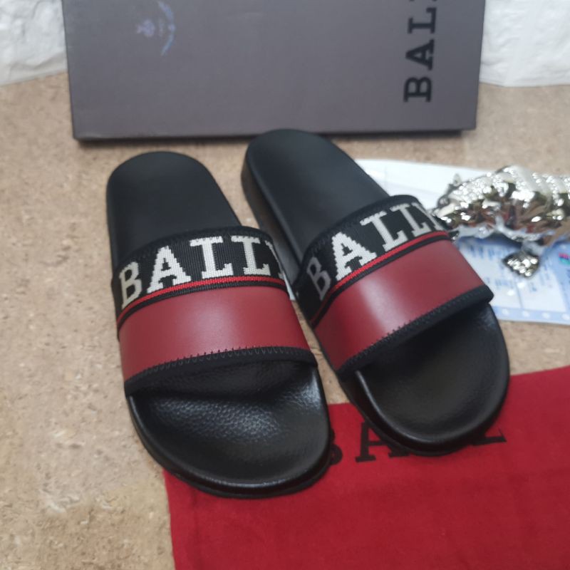 sandal slide flat Bally Mirror sendal pria selop cowok P1SHOES bisa cod type 2021