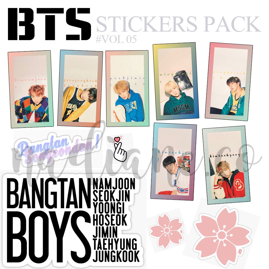 SPECIAL BTS 02 Stiker BTS Isi 50 PCS Bangtan Boys Stickers