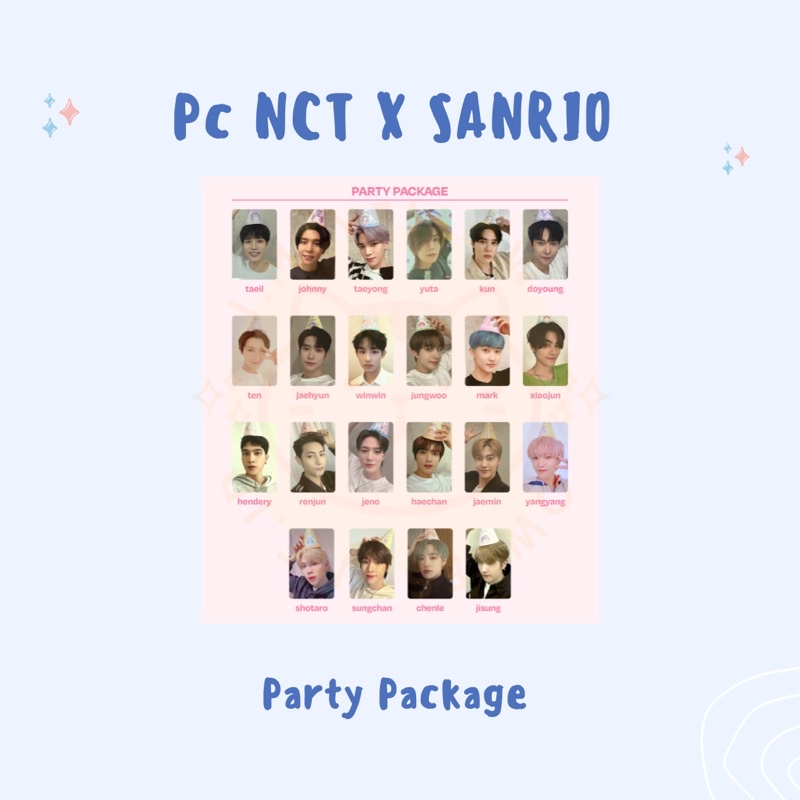 PHOTOCARD NCT X SANRIO 1st MD LINE-UP PARTY PACKAGE SELCA VERSION (UNOFFICIAL)